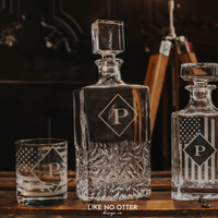 Personalized Decanter and Rocks Glass Set