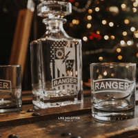 Ranger Inspired Decanter with Ranger Tab