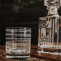 Ranger Inspired Decanter with Ranger Tab