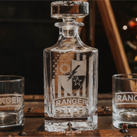Ranger Inspired Decanter with Ranger Tab