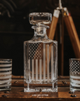 American Flag Decanter Set