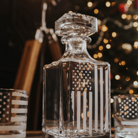 American Flag Decanter Set
