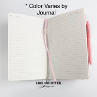White Silently Judging You Lined Journal