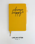 Yellow Choose Happy Lined Journal