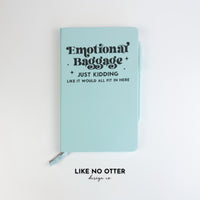 Sky Blue Emotional Baggage Lined Journal