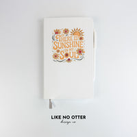 White There is Sunshine in my Soul Lined Journal