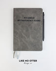 Grey 404 Error Motivation Not Found Lined Journal