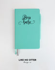 Teal Boss Babe Lined Journal