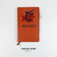 Brown Goldfish Shark Mindset Lined Journal