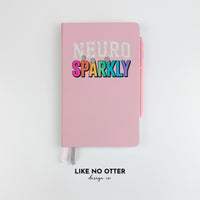 Pink Neuro Sparkly Lined Journal