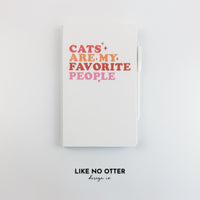 White Cats Are My Favorite People Lined Journal