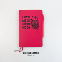 Berry I Have a Mean Right Hook Lined Journal
