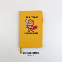 Yellow I am a Conduit for Nonsense Lined Journal