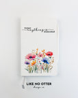 White Today Everything is Possible Floral Lined Journal