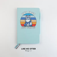 Sky Blue Not Fast Just Furious Lined Journal