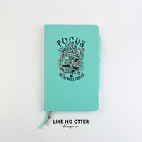 Teal Focus on the step in front of you, not the whole staircase. Lined Journal