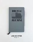 Grey DD-214 Alumni Lined Journal