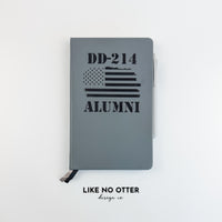 Grey DD-214 Alumni Lined Journal