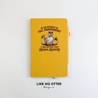 Yellow Not Easy Peasy Lemon Squeezy Goose Lined Journal