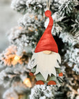Handmade Gnome Ornament - Red/Green