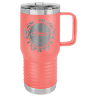 20oz Custom Engraved Travel Mug