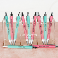 Snarky (or Sweet) Vegan Leather Pens