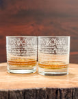 The Constitution Rocks Glass