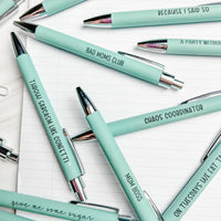 Snarky (or Sweet) Vegan Leather Pens