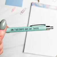Snarky (or Sweet) Vegan Leather Pens