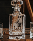 Ranger Inspired Decanter with Ranger Tab