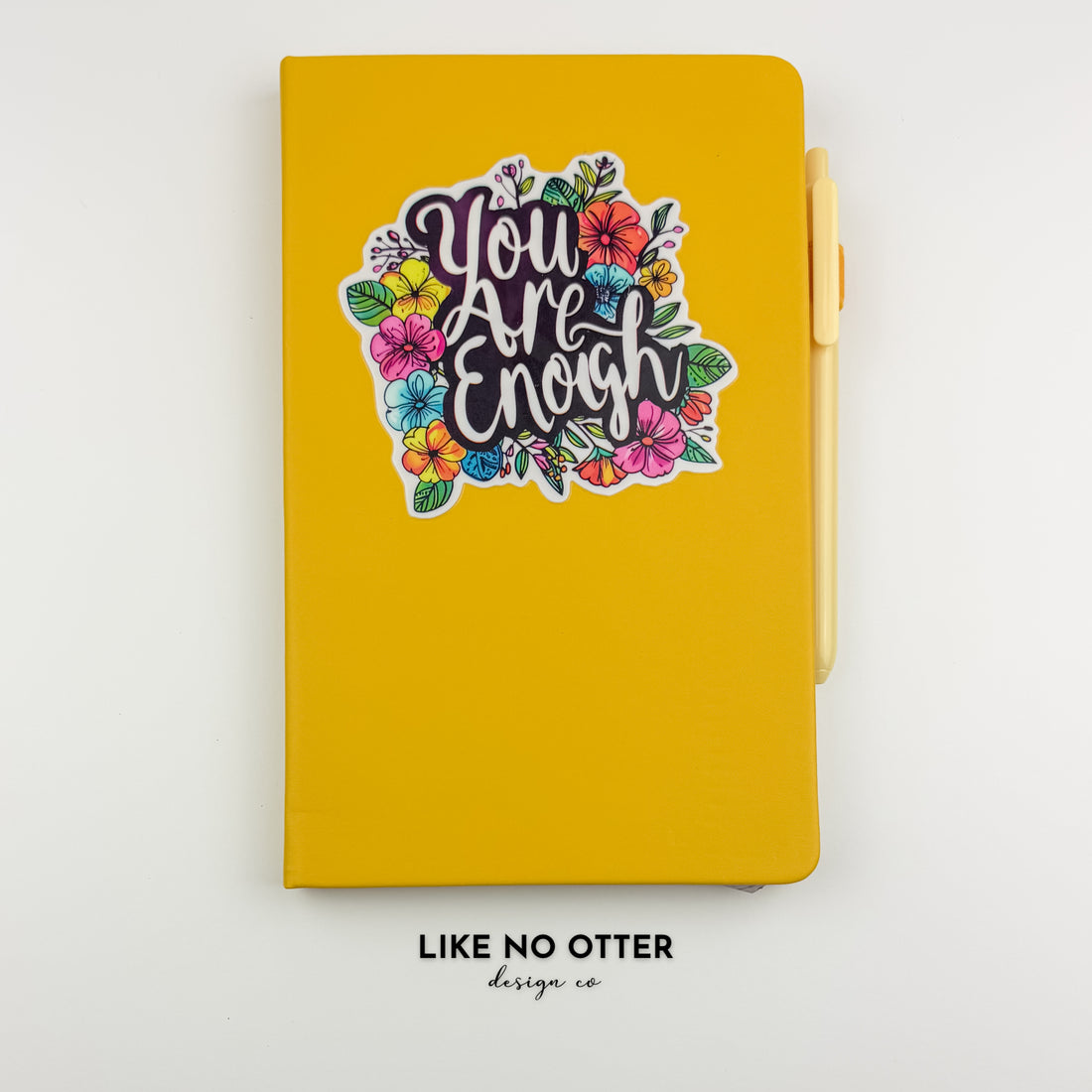 Yellow You Are Enough Lined Journal