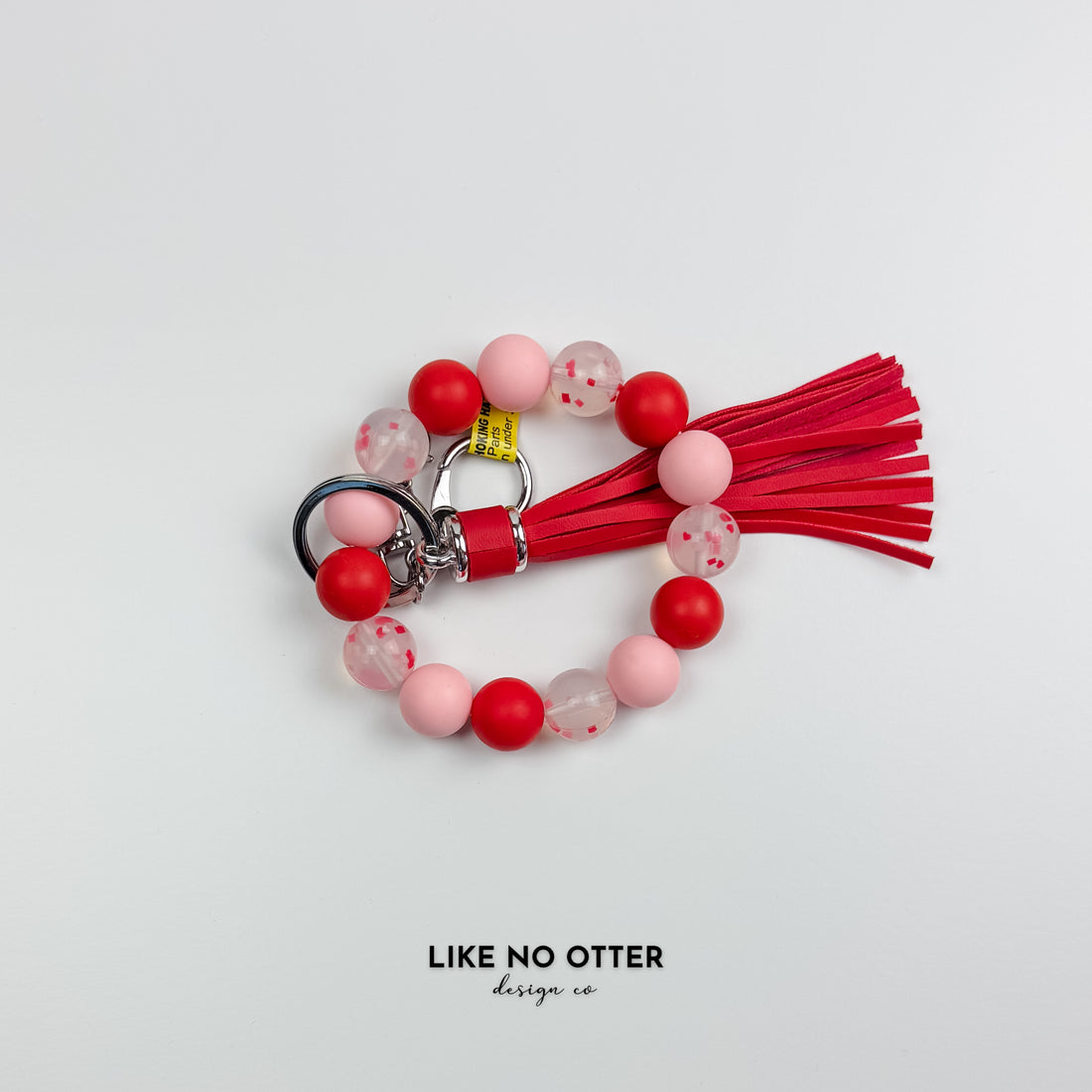Pink & Red Hearts Silicone Wristlet