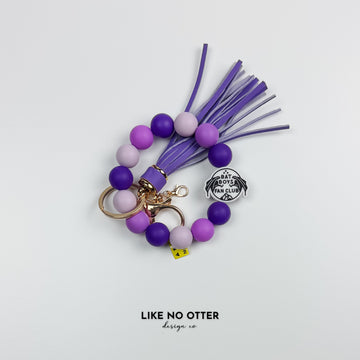 Purple & Black Bat Boys Fan Club Silicone Wristlet