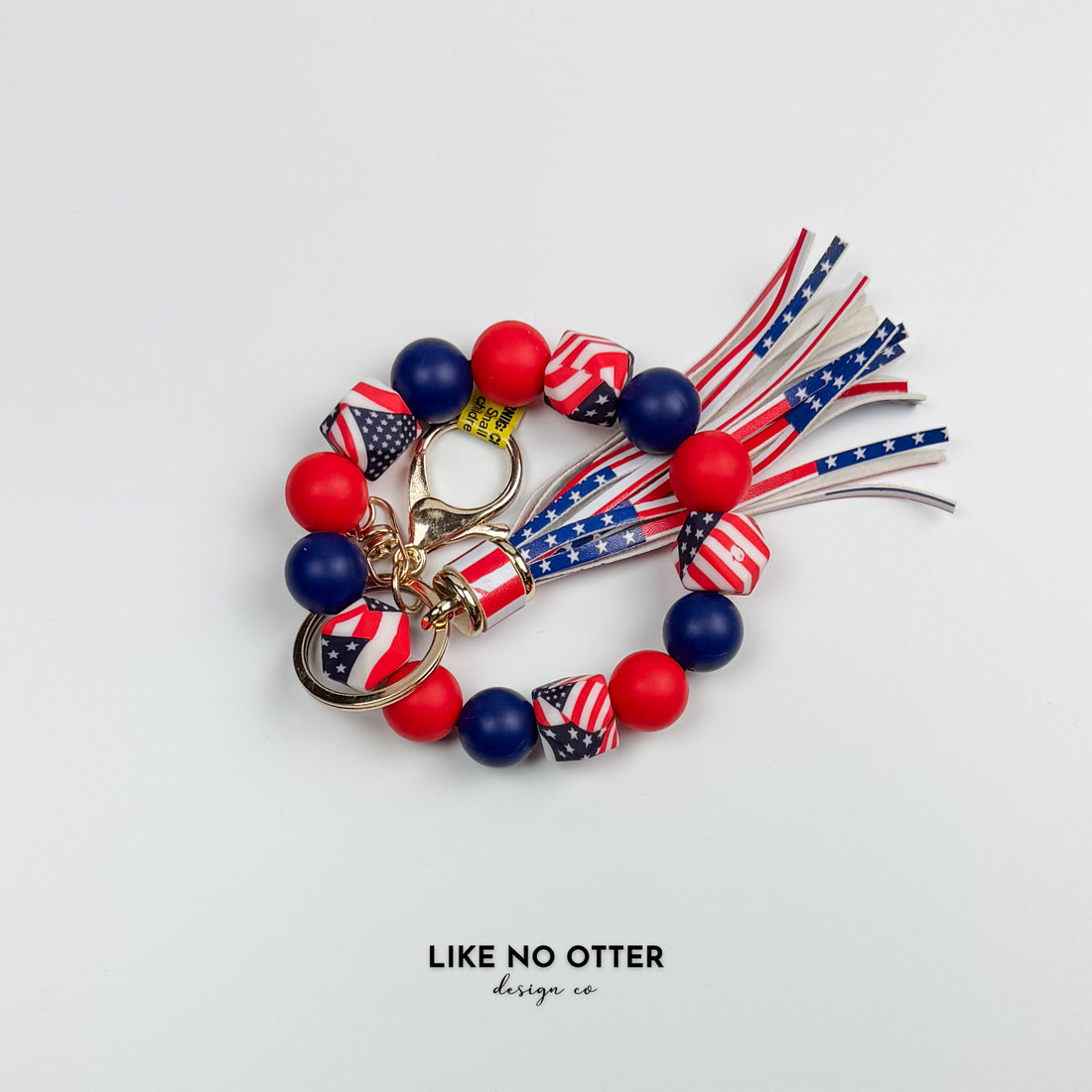 Red & Blue Patriotic Silicone Wristlet