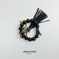 Black & Cat Skeleton Silicone Wristlet