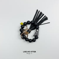 Black & Cat Skeleton Silicone Wristlet