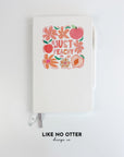 White Just Peachy Lined Journal