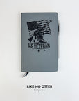 Grey US Veteran Lined Journal