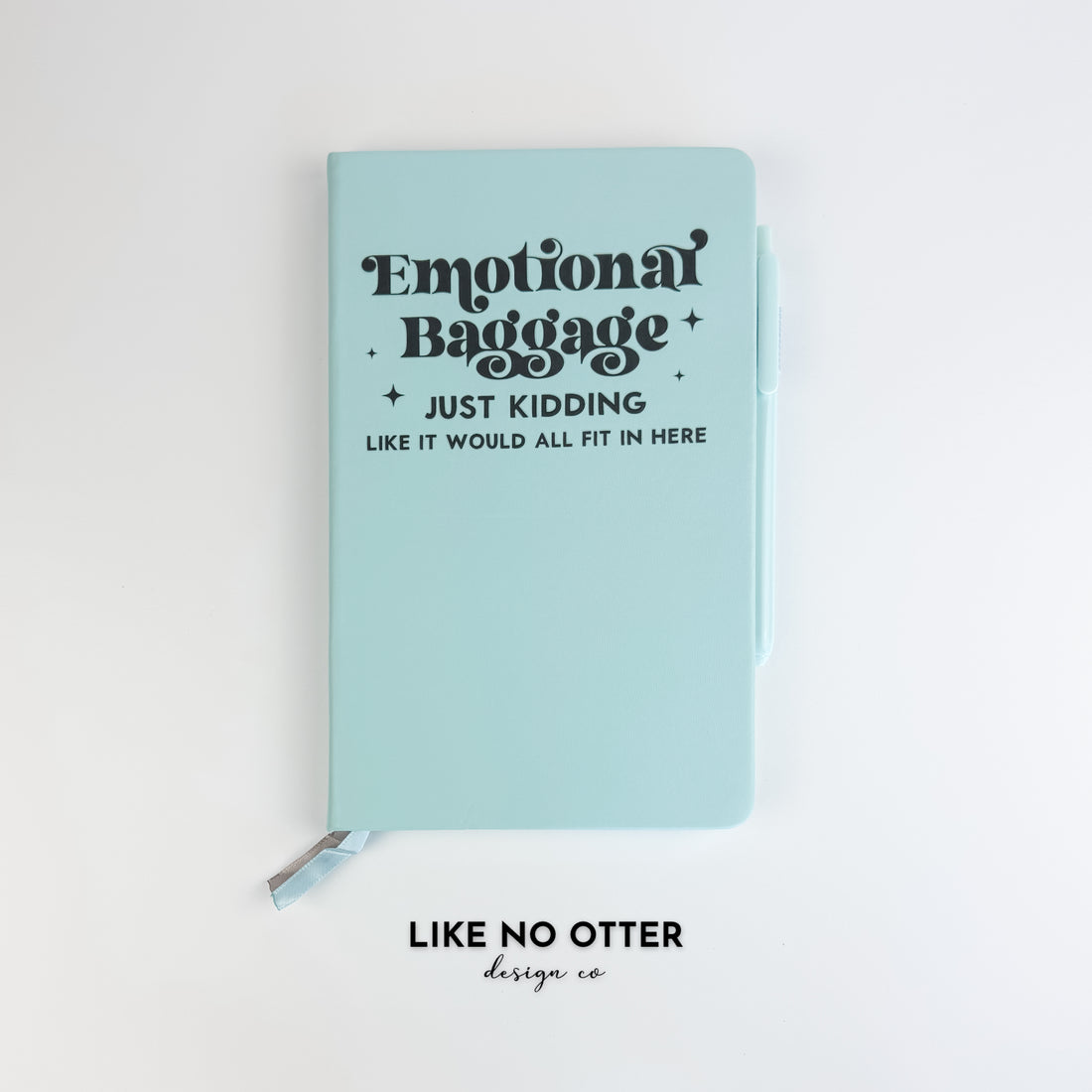 Sky Blue Emotional Baggage Lined Journal
