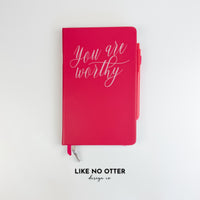 Berry You Are Worthy Lined Journal