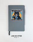 Grey Workout Because Murder is Wrong Lined Journal