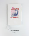 White Not a Morning Purrson Lined Journal