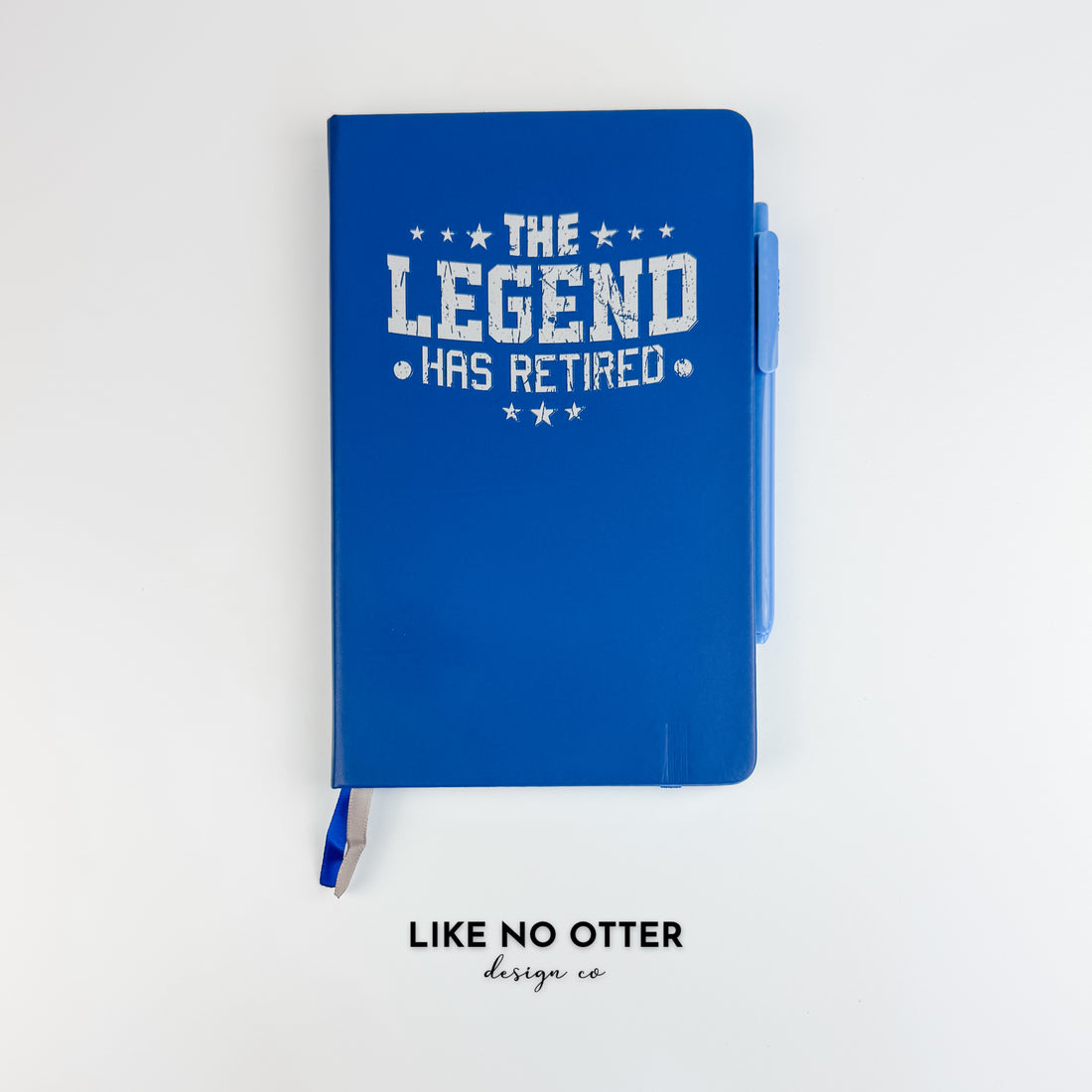 Royal Blue The Legend Has Retired Lined Journal
