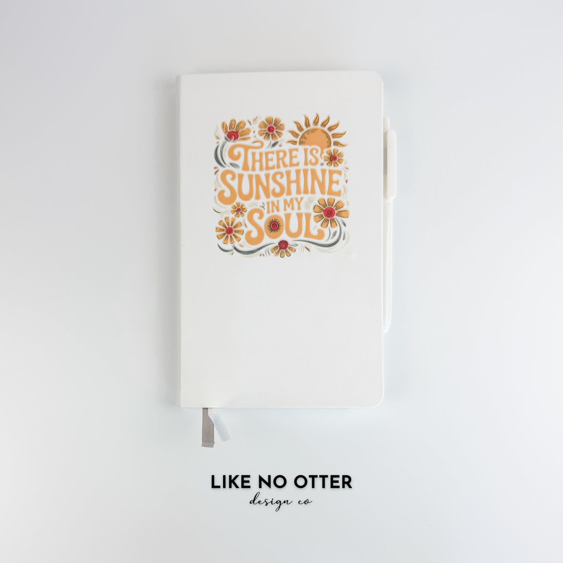 White There is Sunshine in my Soul Lined Journal
