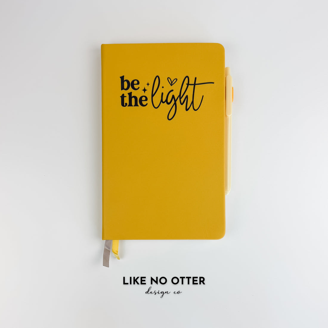 Yellow Be The Light Lined Journal