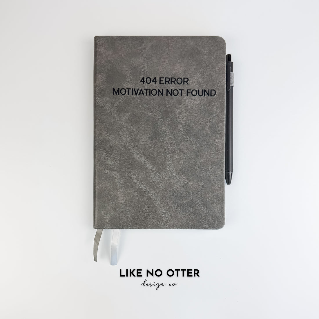 Grey 404 Error Motivation Not Found Lined Journal