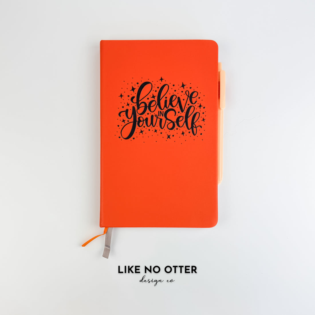 Orange Believe in Yourself Lined Journal