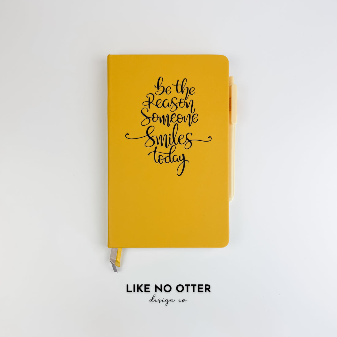 Yellow Be the Reason Someone Smiles Today Lined Journal