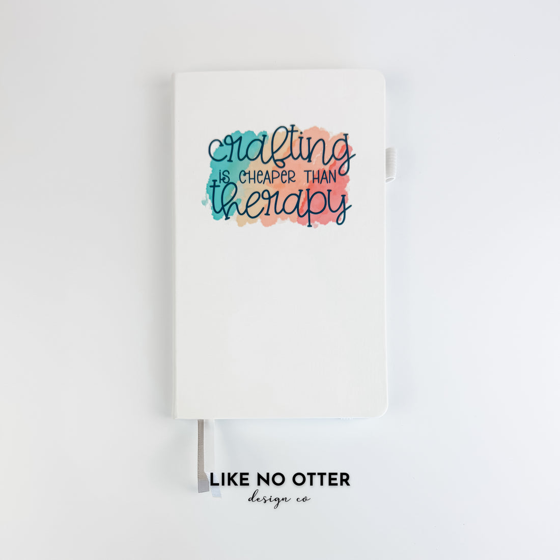 White Crafting is Cheaper Than Therapy Lined Journal