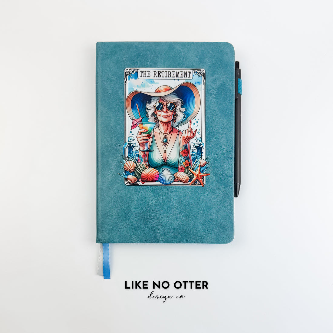 Teal  The Retirement Tarot Design Lined Journal
